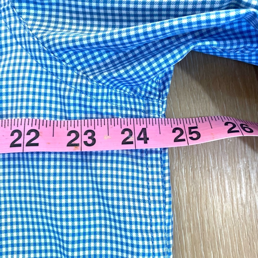 Mountain Khakis Shirt Blue White Gingham Long Sleeve Outdoor Fishing Size XL - Picture 2 of 7